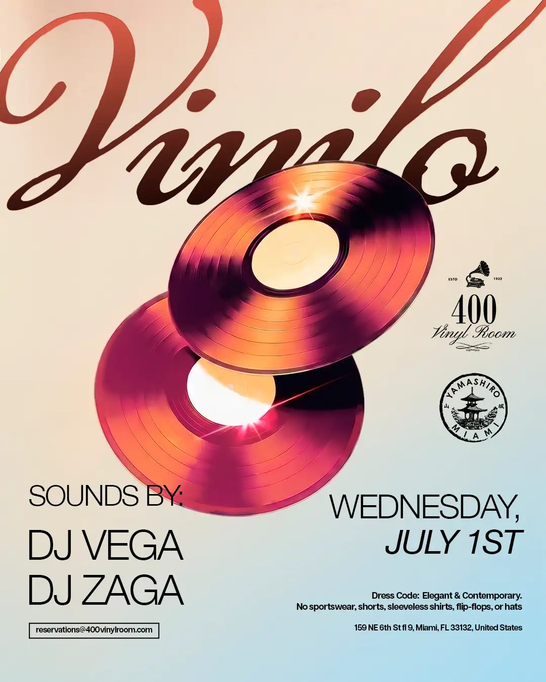 July 1st | Vinilo Wednesdays